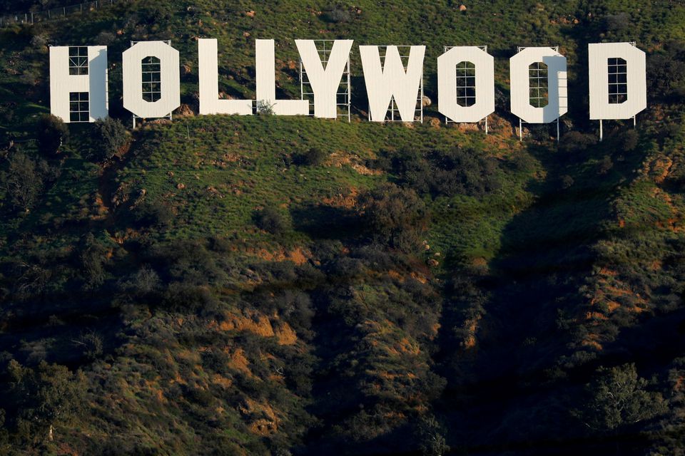 The iconic Hollywood sign is shown on a hillside above a neighborhood in Los Angeles California, US, February 1, 2019. File Photo / Reuters