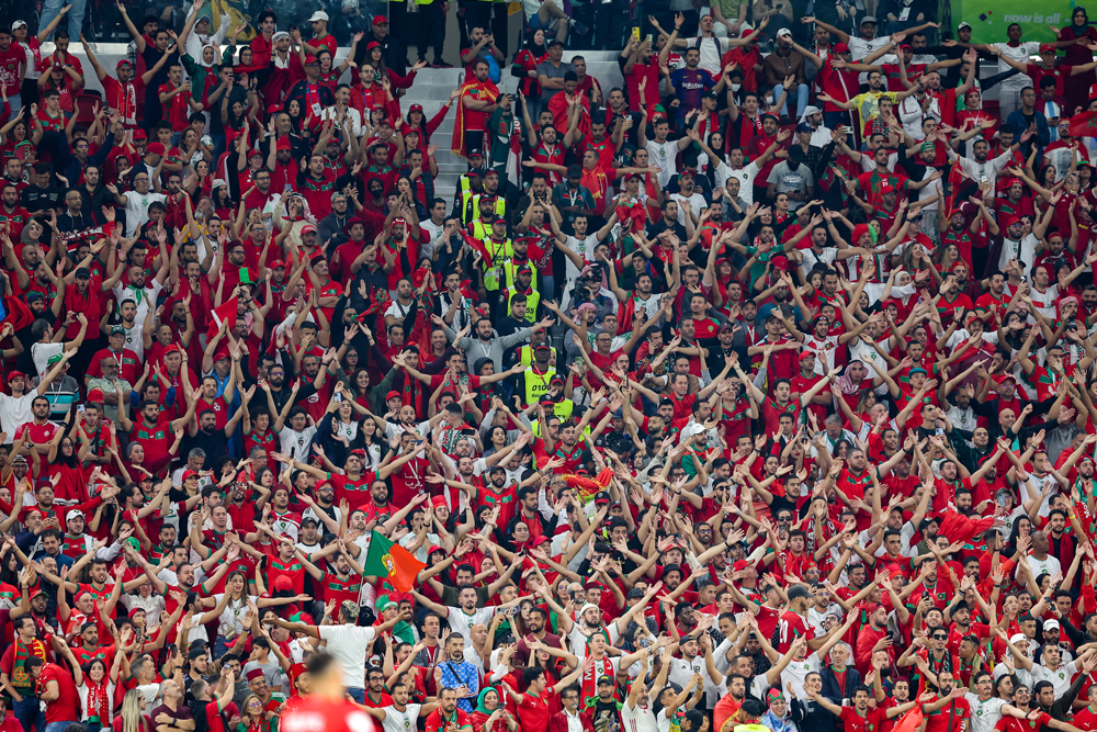 File photo of Moroccan fans at the FIFA World Cup  