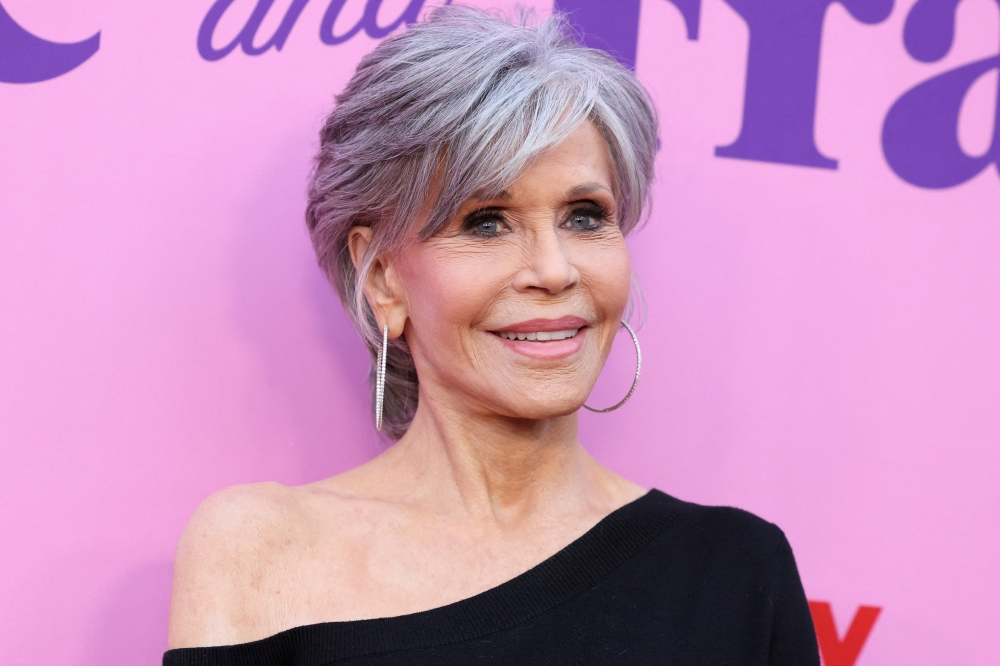 Jane Fonda attends a special event for the television series 'Grace and Frankie' in Los Angeles, California, US, April 23, 2022. (REUTERS/Mario Anzuoni)