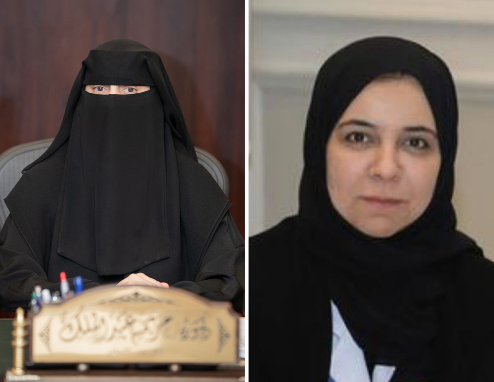 Dr. Mariam Abdulmalik (left) and Dr. Samya Al Abdulla