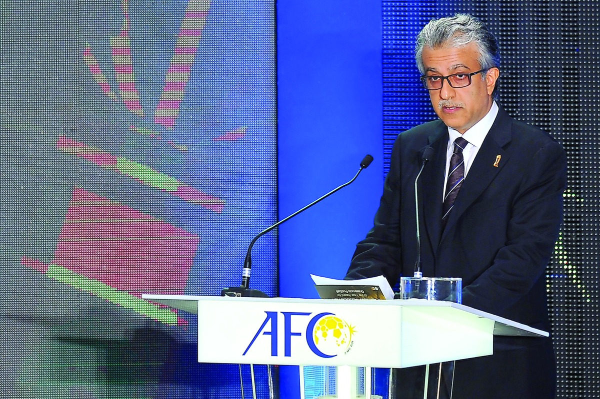 Asian Football Confederation (AFC) President Shaikh Salman bin Ebrahim Al Khalifa