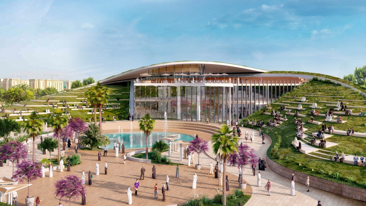 An artist's impression of the pavilion for EXPO 2023.