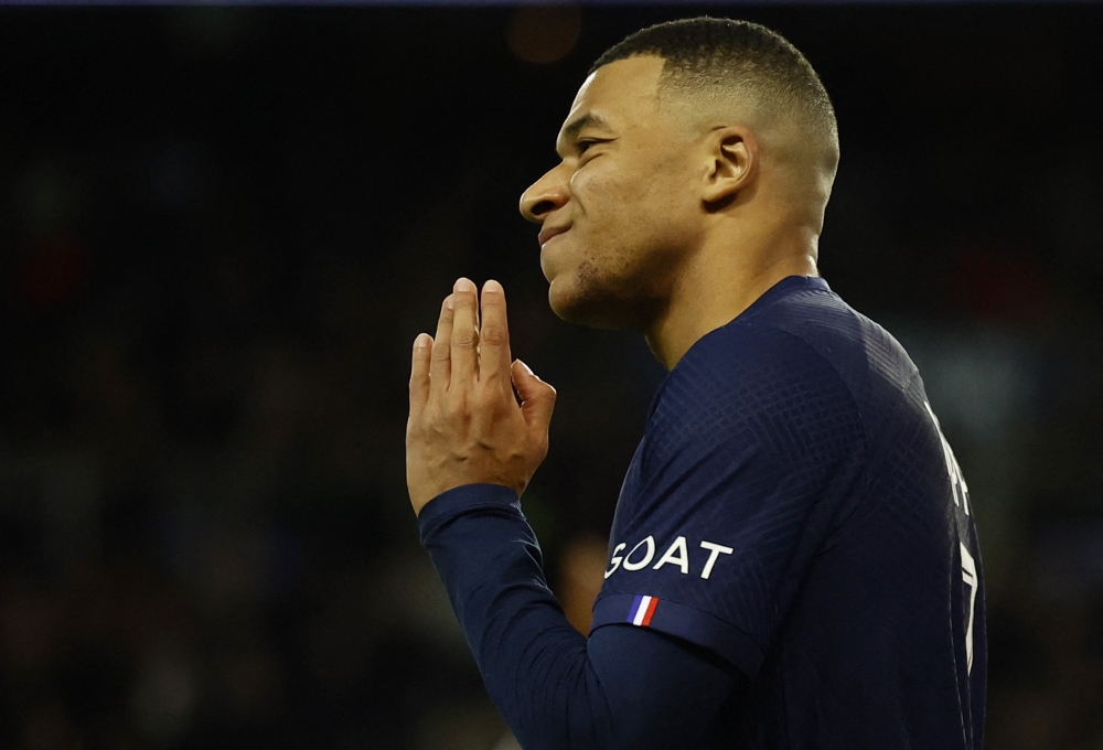 Paris St Germain's Kylian Mbappe. (REUTERS/Sarah Meyssonnier)