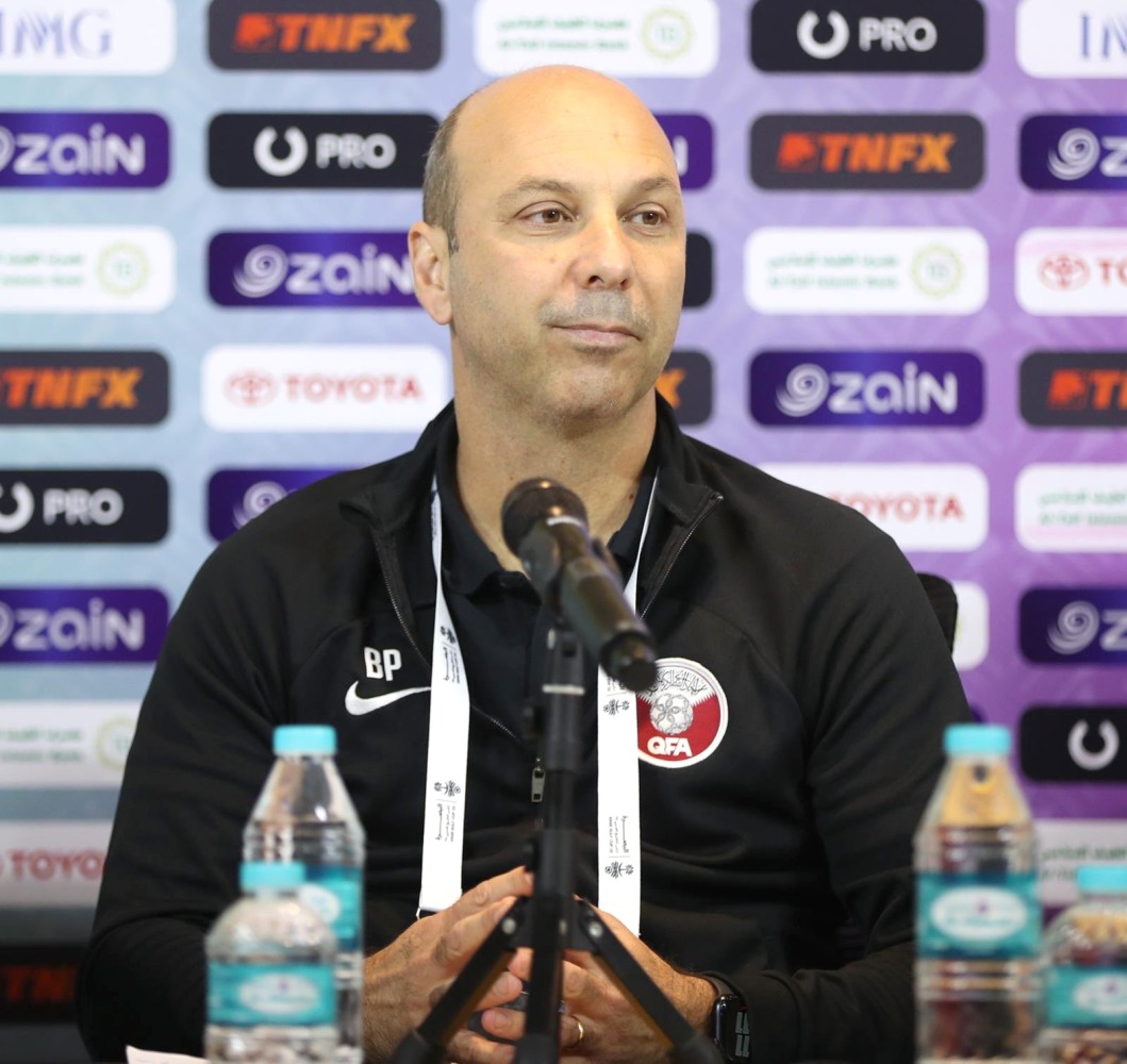 Interim coach of Qatar team Bruno Pinheiro  