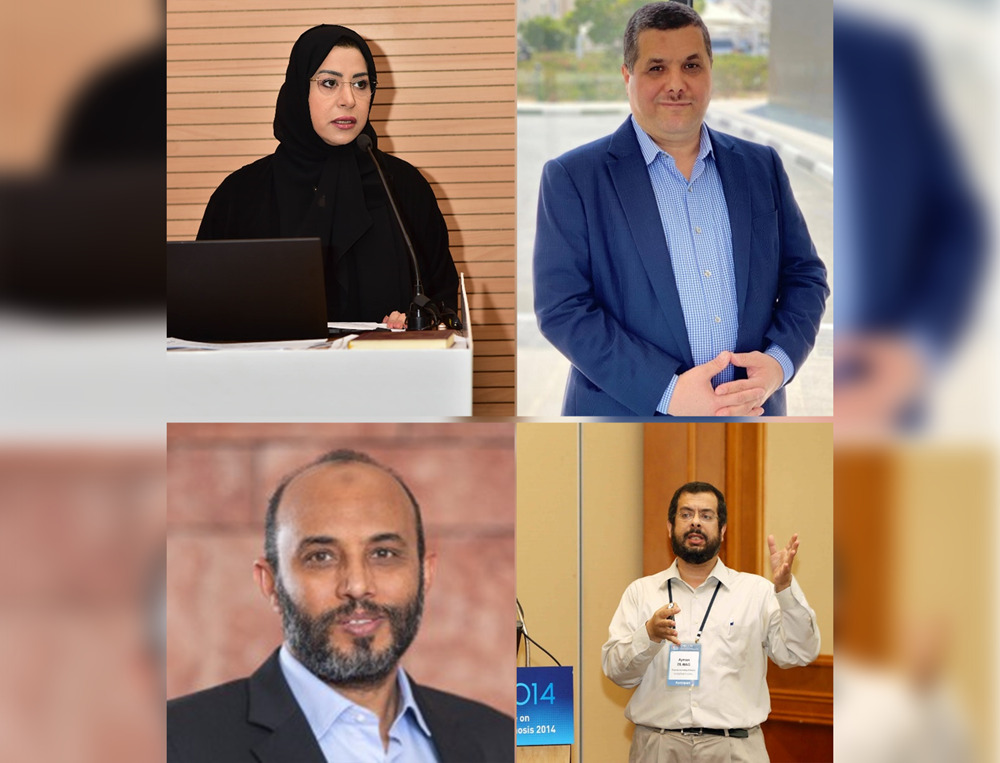 Project team members (CLOCKWISE FROM TOP LEFT) Dr. Leena Al Sulaiti and Dr. Mohammad Hassan, Dr. Ayman El Hag, and Dr. Ahmed Abdala.