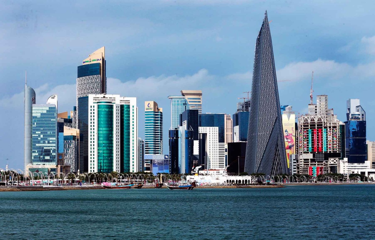 A general overall view of the Doha downtown city center skyline and cityscape and the Doha Bay. Pic: Rajan Vadakkemuriyil