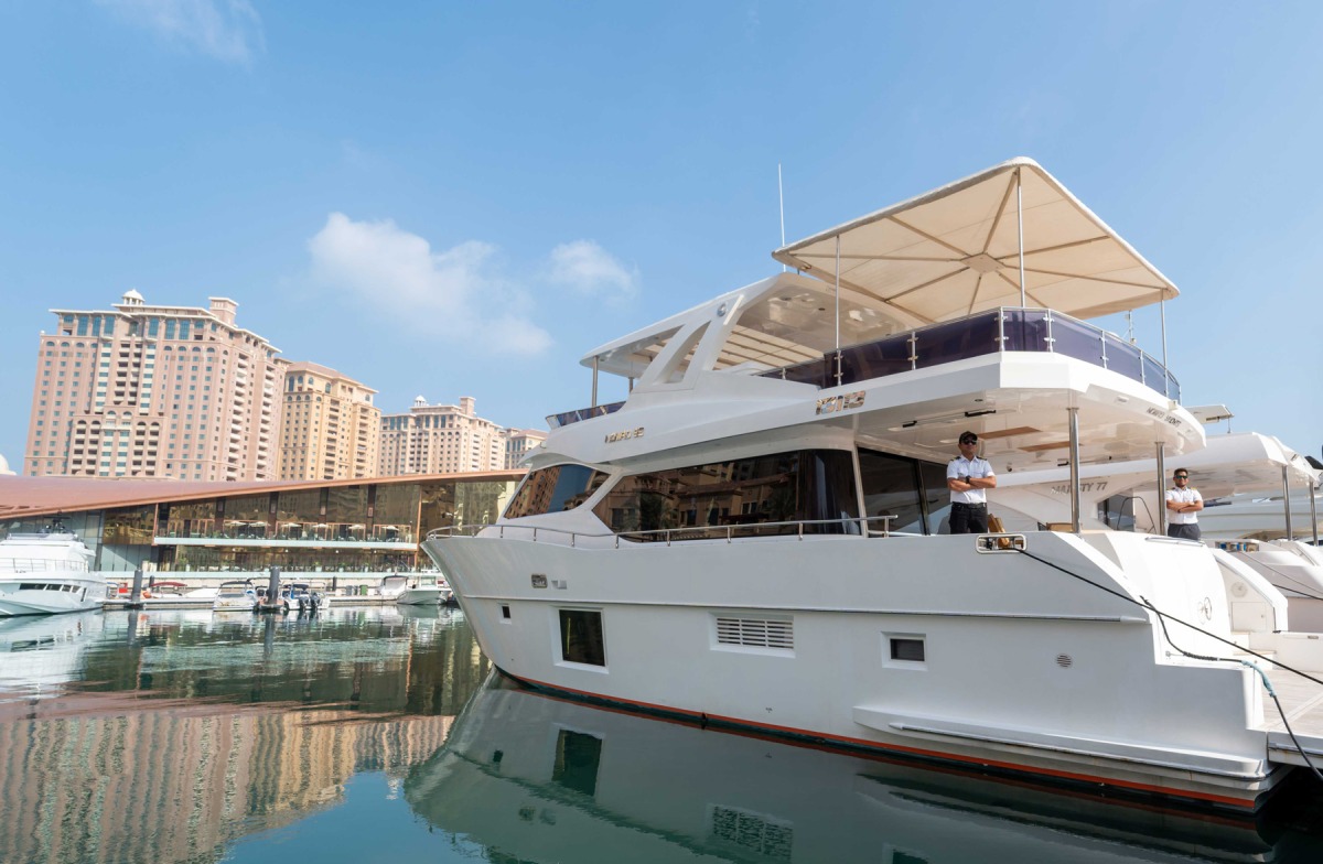 A yacht berthed at one of the marinas in Qatar. Photos by: Mohammed Al Shaer/The Peninsula