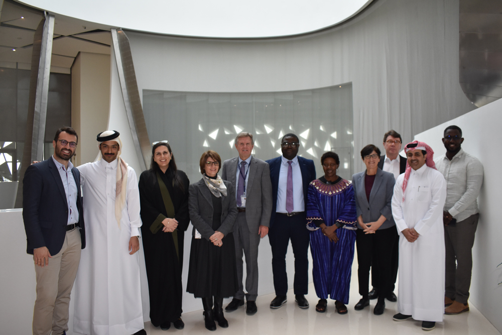 Elizabeth Maruma Mrema, Deputy Executive Director of the United Nations Environment Programme with HBKU faculty members and students.
