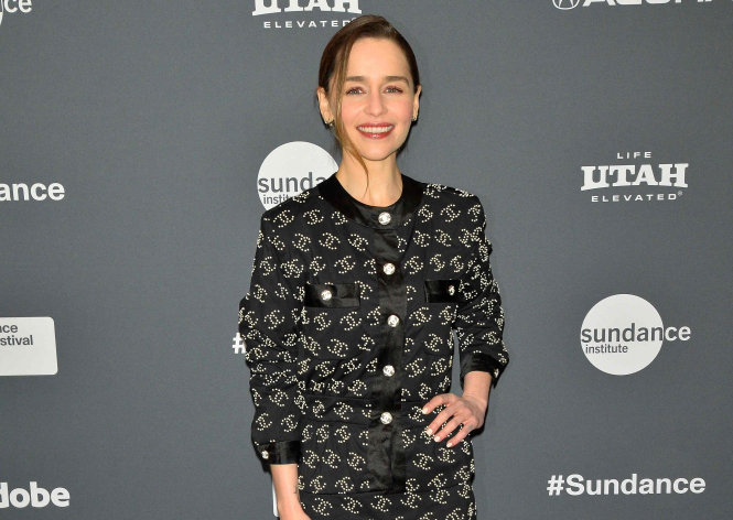 Emilia Clarke attends the 2023 Sundance Film Festival 