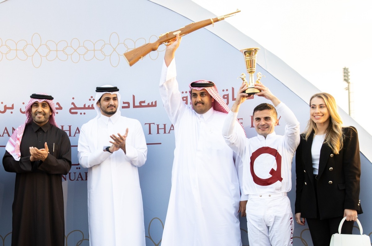 H E Sheikh Al Qaqa bin Hamad Al Thani with the connection of Scherzo.