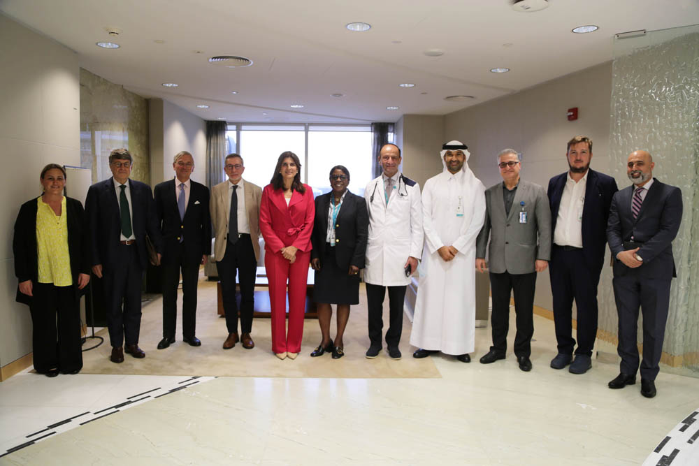 EORTC delegation with Sidra Medicine officials.