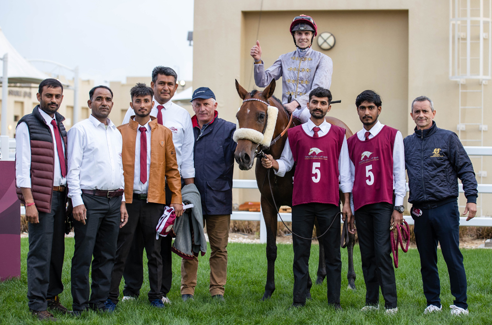 The connection of Al Matafi after Al Judhay Cup victory. PICS: Juhaim/QREC  