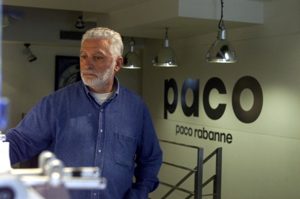 File Photo: Spanish-born French fashion designer paco Rabanne seen in his Paris workshop. (REUTERS/Philippe Wojazer)