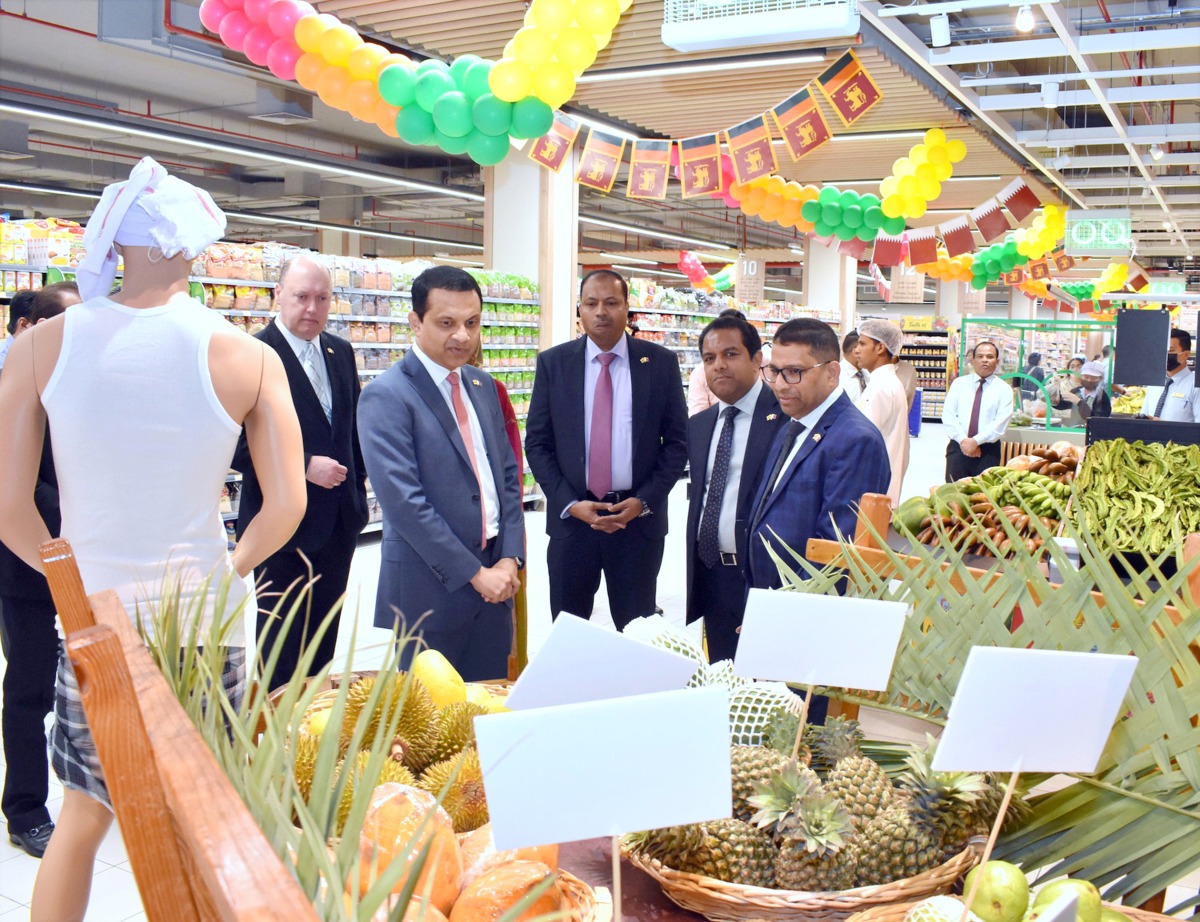 Sri Lankan Ambassador H E M. Mafaz Mohideen and Director of Lulu Group International Dr. Mohamed Althaf with other officials touring the festival. Pics: Salim Matramkot