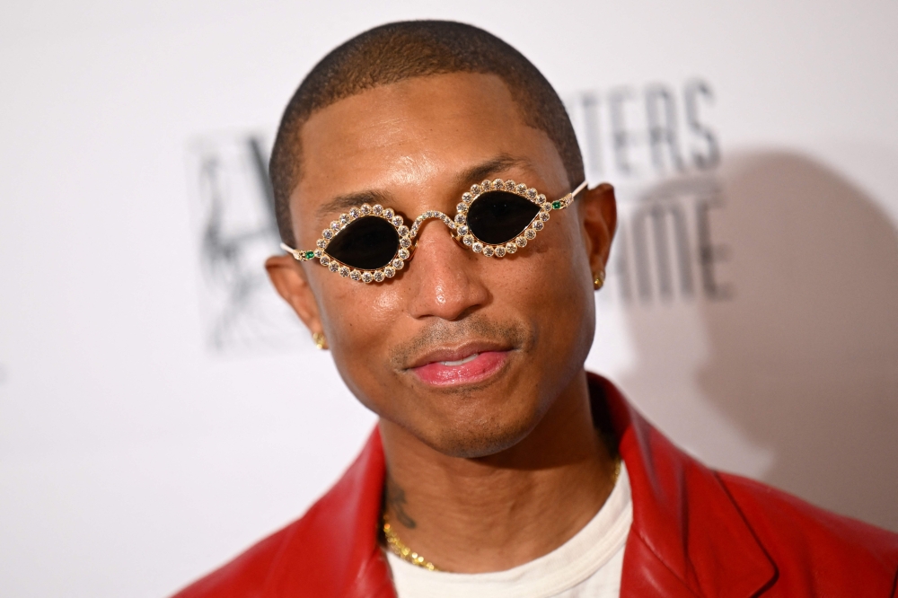 In this file photo taken on June 17, 2022, US singer and producer Pharrell Williams attends the Songwriters Hall of Fame 51st Annual Induction and Awards Gala in New York. Photo by ANGELA WEISS / AFP