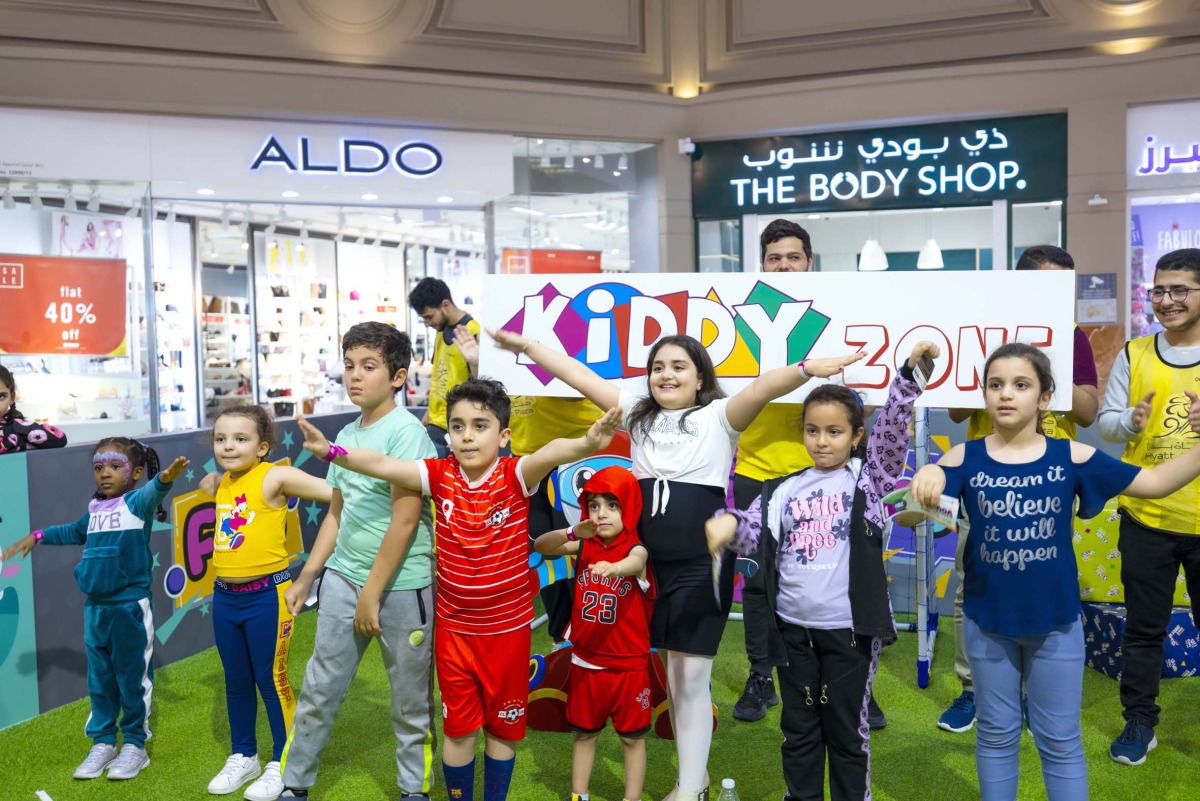 Children participating in an activity held under an event organised by Hyatt Plaza to provide engaging and educational experiences.