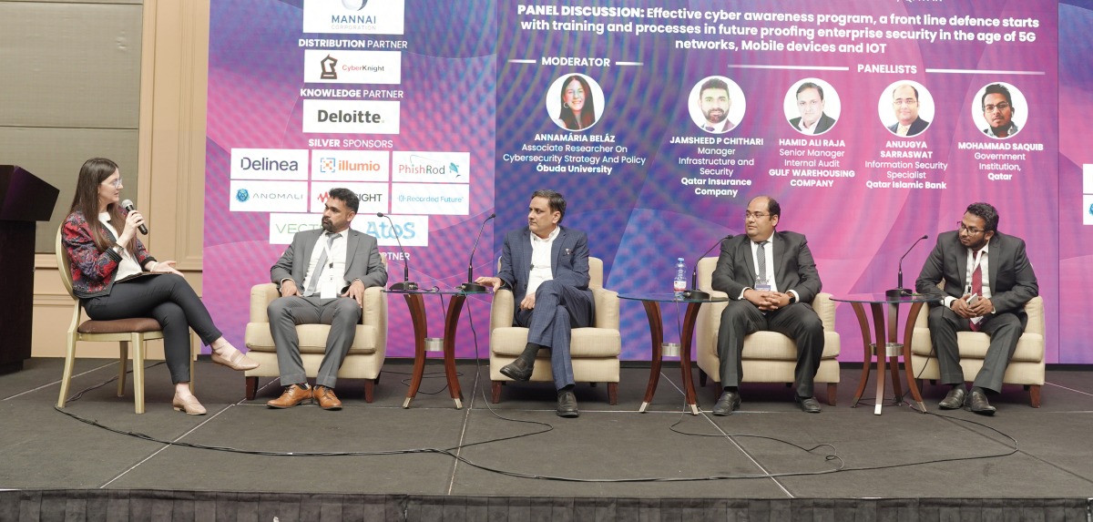 Panellists during the 3rd Annual CyberX Qatar Summit held at City Centre Rotana Hotel, in Doha recently.