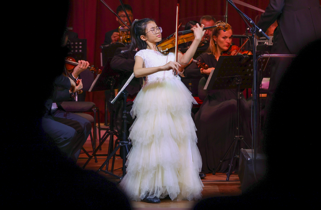 Qatar Philharmonic Orchestra with the Qatar Music Academy’s Soloists and Youth Orchestra performing during the event.