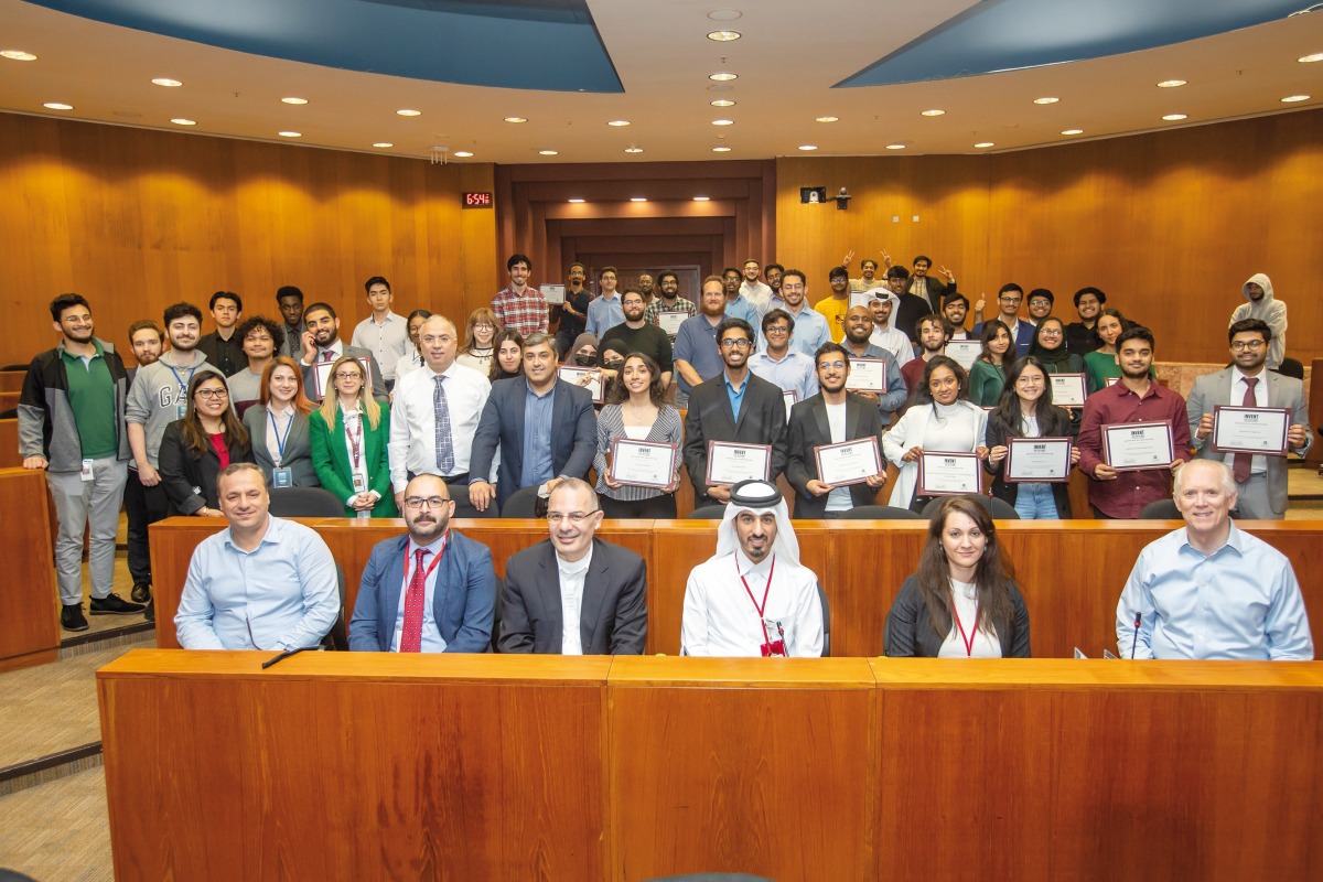 Participants and faculty at the Invent for the Planet competition, organised by Texas A&M University at Qatar.