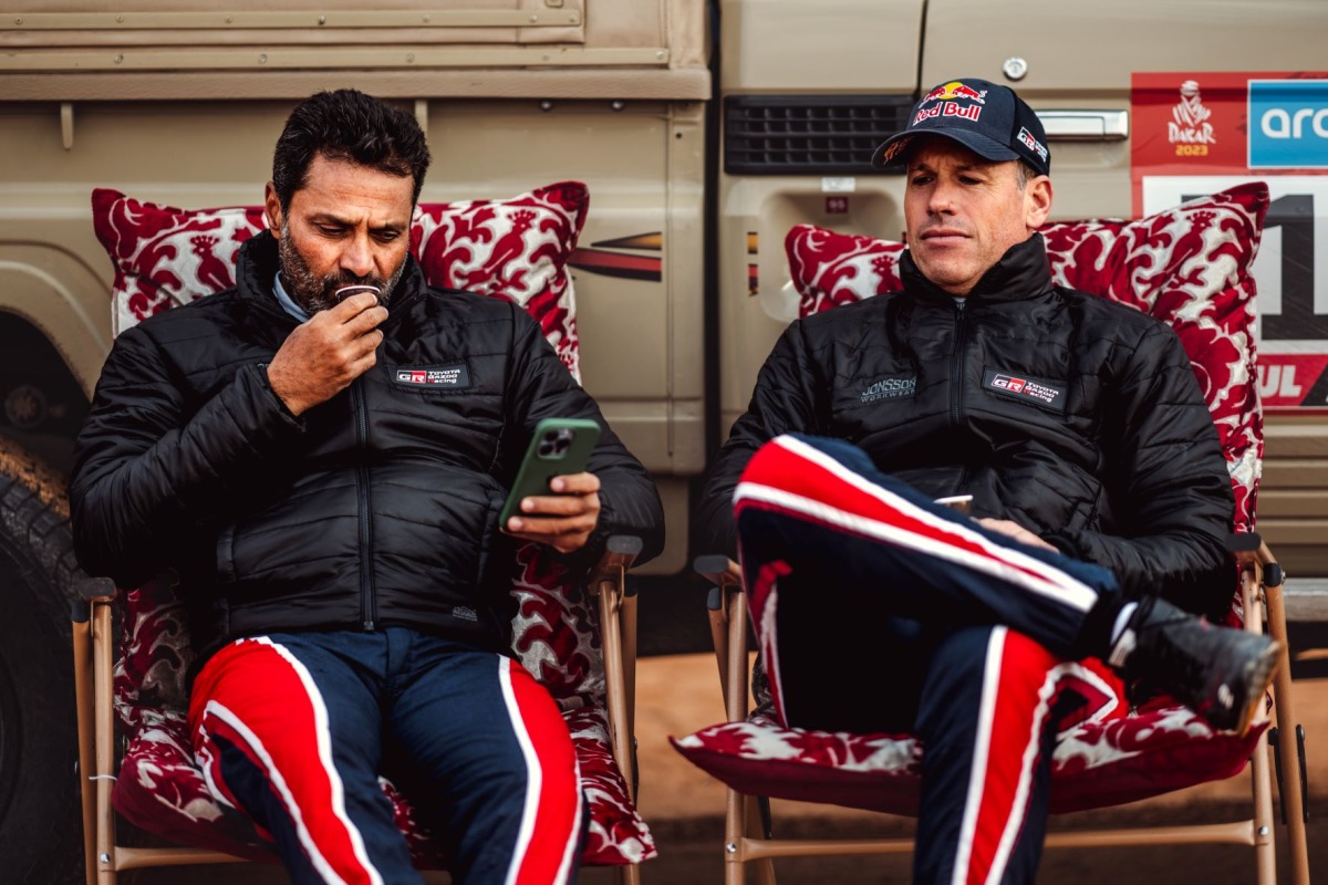  Nasser Saleh Al Attiyah and his navigator Mathieu Baumel.