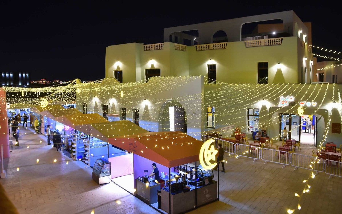 Mina District decorated with distinctive Ramadan decor as a variety of activities are being held throughout the holy month. Photo by Abdul Basit Qureshi / The Peninsula
