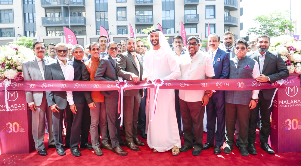 Malabar Gold & Diamonds officials inaugurates the opening of the Malabar International Hub (M-IH) in Dubai.