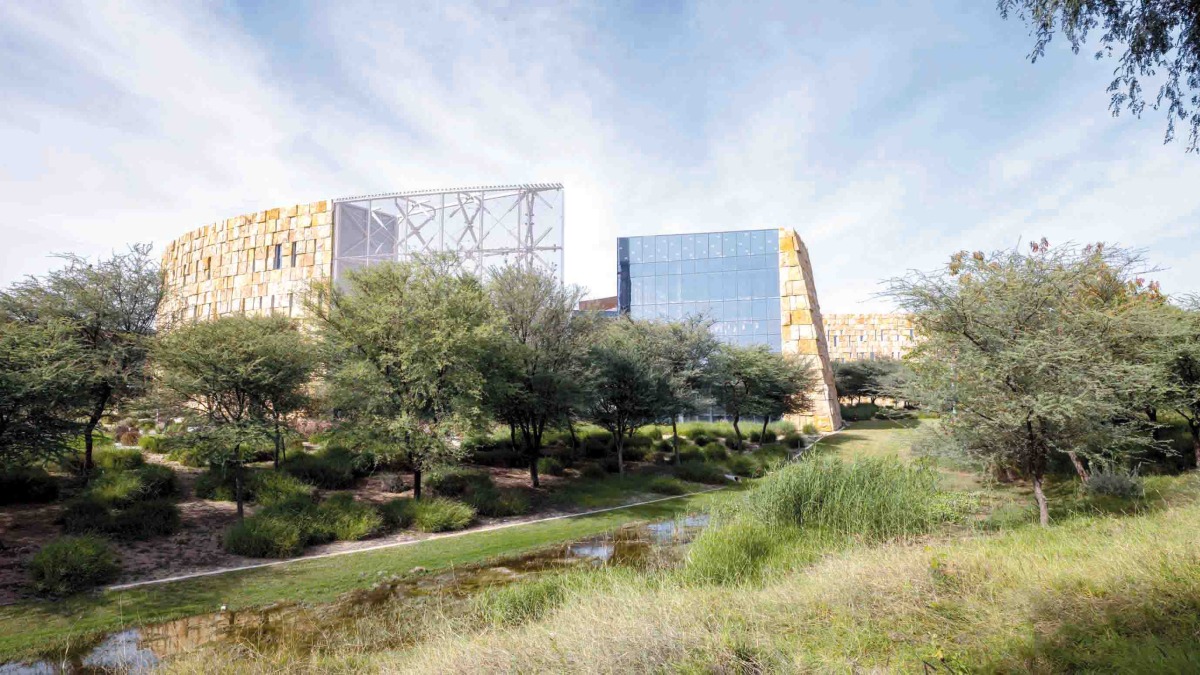 Northwestern University in Qatar campus building in Education City. 