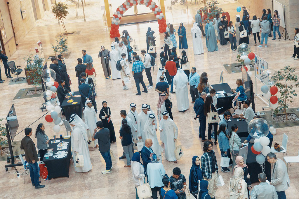 The new students of Carnegie Mellon Qatar at the event. 