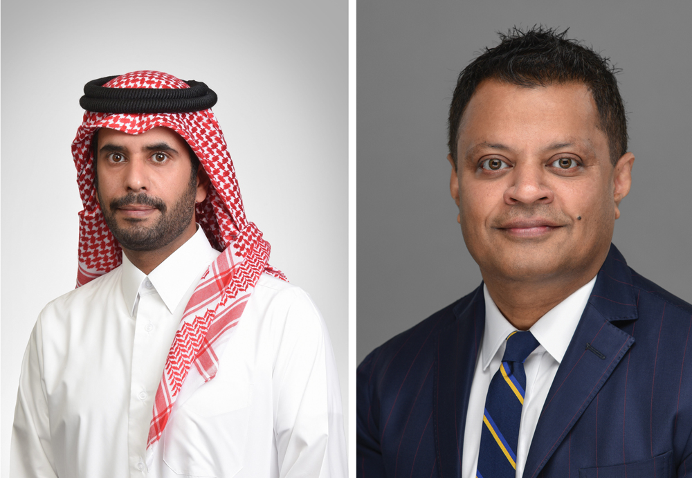 GWC Managing Director, Sheikh Abdulla bin Fahad bin Jassim bin Jaber Al Thani (left) and Group CEO of GWC, Ranjeev Menon