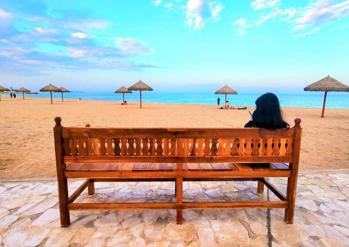 A scene at Al Wakrah Old Souq Family Beach on April 29, 2023. Image: Marivie Alabanza / The Peninsula