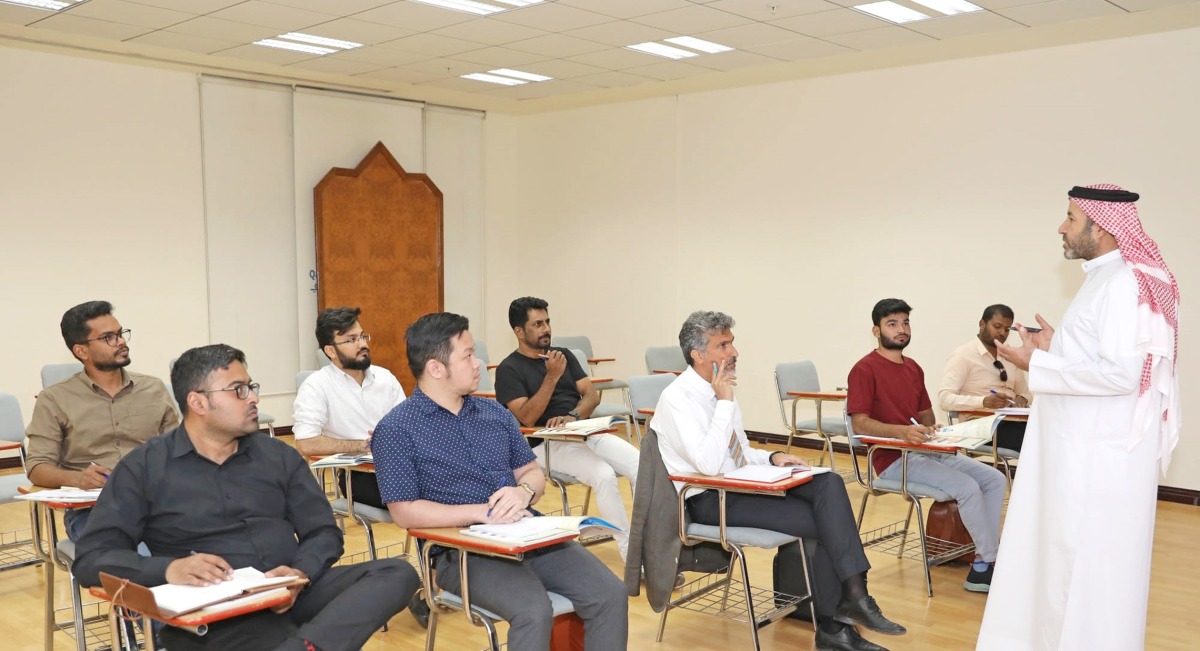 Participants in an Arabic course organised by Abdullah Bin Zaid Al Mahmoud Islamic Cultural Centre.