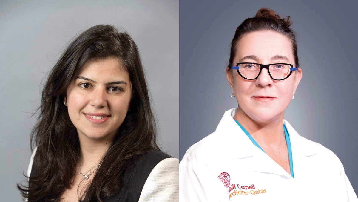 Dr. Tania Jaber and Dr. Caitlin Huckell.