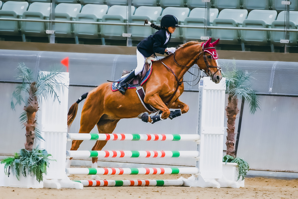 A young showjumper in action, in this file photo.