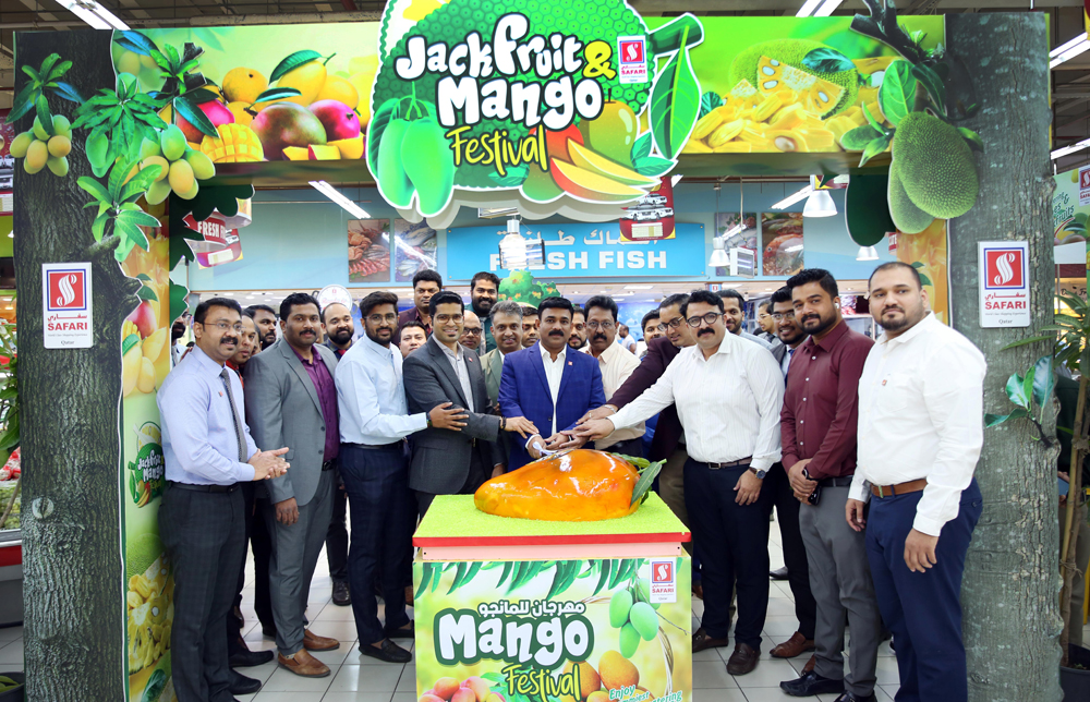 Safari Group Managing Director Shaheen Backer and Safari Group Director and Group General Manager Zainul Abideen with others during the opening ceremony of Mango Festival at a Safari outlet.