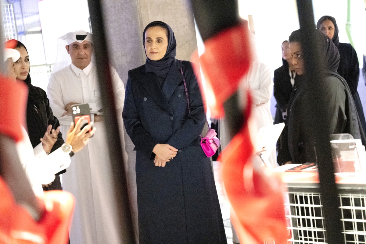 H E Sheikha Al Mayassa bint Hamad Al Thani, Chairperson of Qatar Museums, inaugurating the Zwara: Focus on the ‘Forever Valentino’ Exhibition.