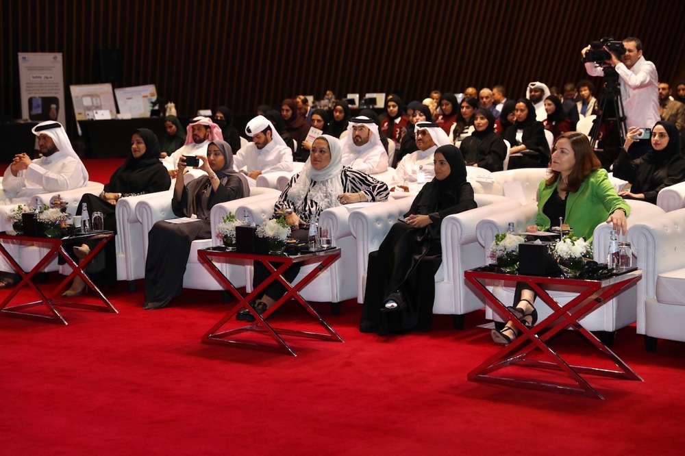 Officials and participants during the celebration of World Intellectual Property Day organised by Ministry of Commerce and Industry at Sheraton Grand Doha, yesterday.