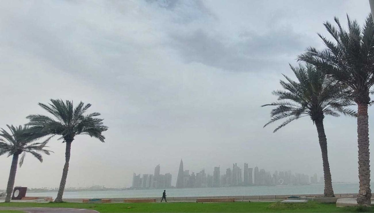 A look at today's skyline as the weather turns cloudy in Doha. Photo: Salim Matramkot/ The Peninsula 