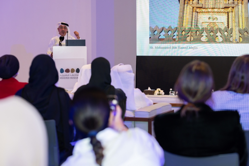 Ibrahim Mohamed Jaidah speaking during the event.