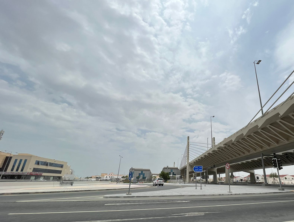 A cloudy sky was seen in Doha today as the weather department forecasted thundery rain and strong winds. Pic: Mohamad Bwary/The Peninsula