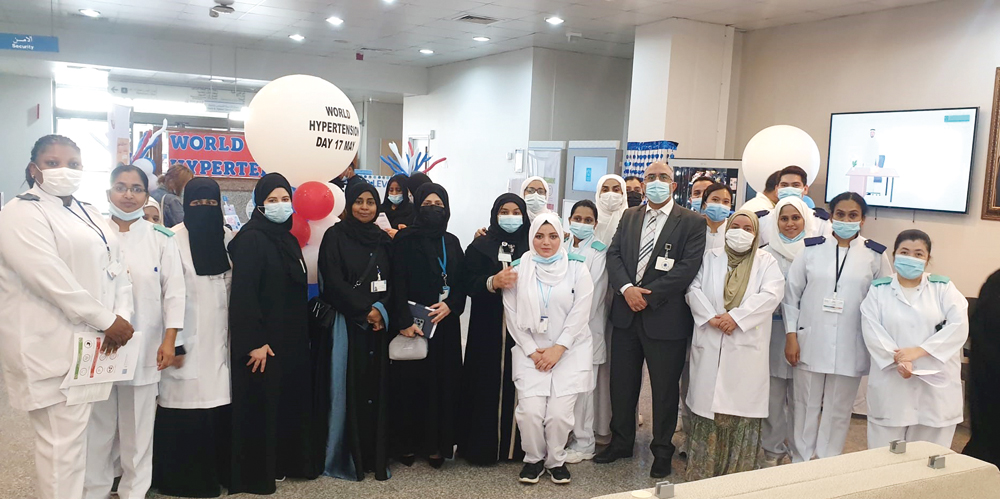 HMC staff during the World Hypertension Day event.