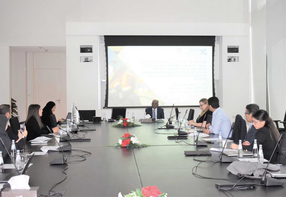 Participants during a seminar organised by Doha Institute. 