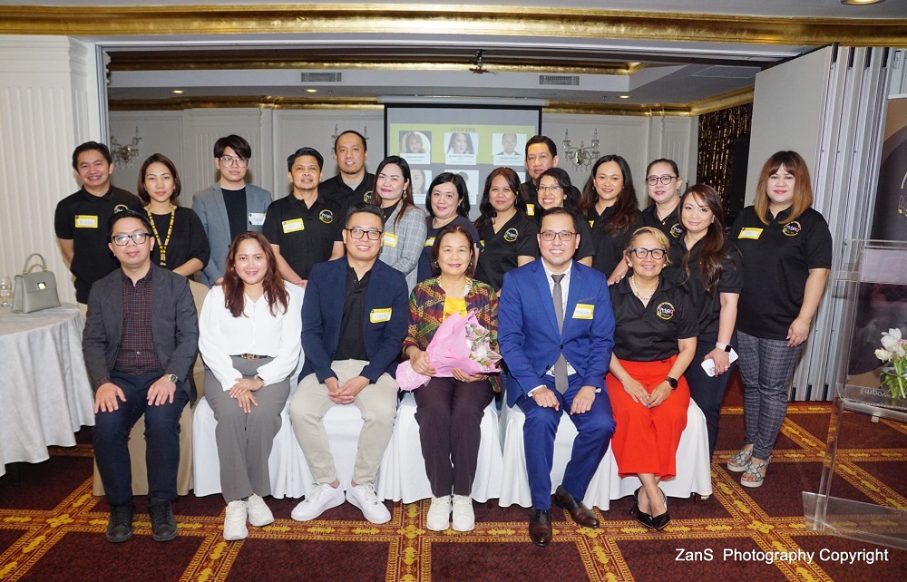 Philippine Ambassador to Qatar, H E Lillibeth Pono (front third right), along with other officials from the Philippine Embassy in Doha, Migrant Workers Office in Doha and PHRQ officials and directors during the first general assembly of the newly-established organization. PIC: Zandro Sardinia