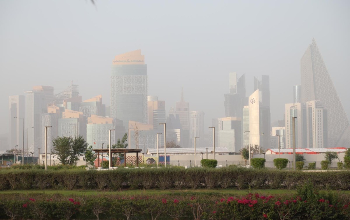 Slight dust to blowing dust observed at some places in Qatar today, June 4. (Photo by Salim Matramkot / The Peninsula)