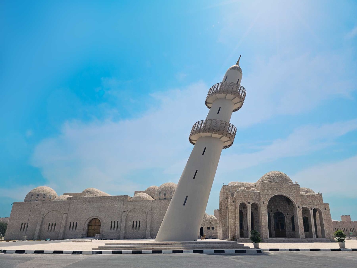 The Leaning Mosque and Minaret at FBQ Museum. (Photo by Marivie Alabanza / The Peninsula)