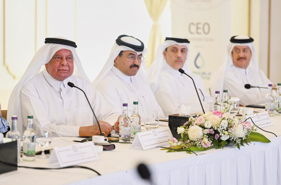 Al Attiyah Foundation officials during the roundtable event.