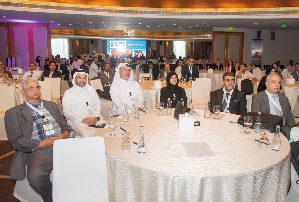 Officials attending the third Qatar Acute Care Surgery Symposium at the W Doha Hotel, recently 