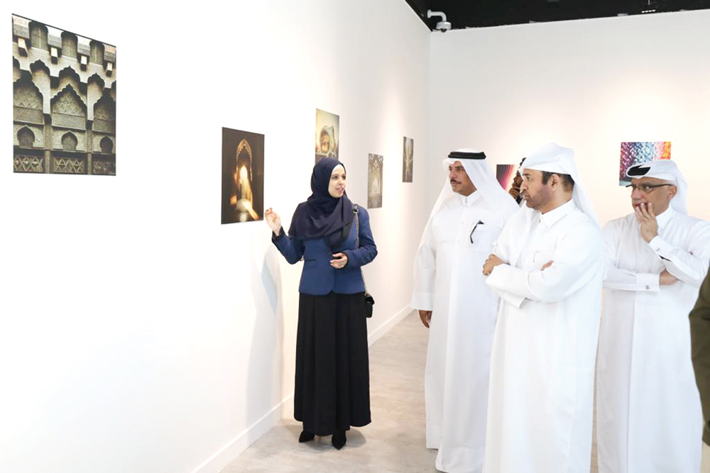 Prof. Dr. Khalid bin Ibrahim Al Sulaiti, Katara General Manager (second right) with other officials during the opening of the exhibition.