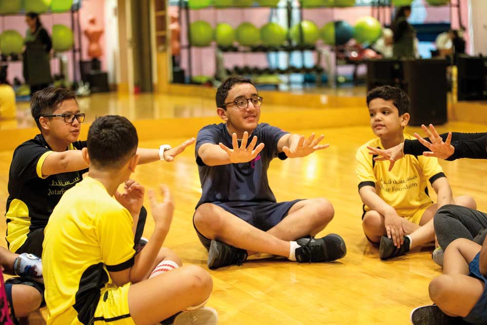 Children taking part in a previous edition of the summer camp.  