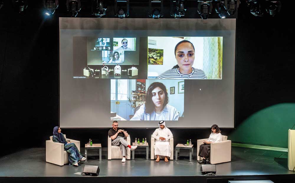 Officials during the panel discussion at NMoQ auditorium.