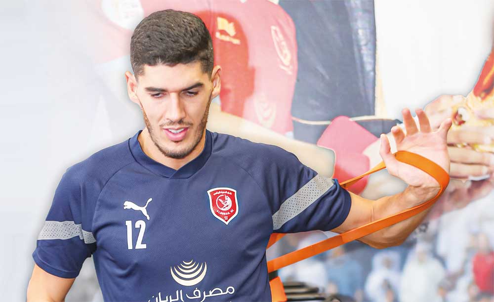 Al Duhail's Karim Boudiaf during a training session.